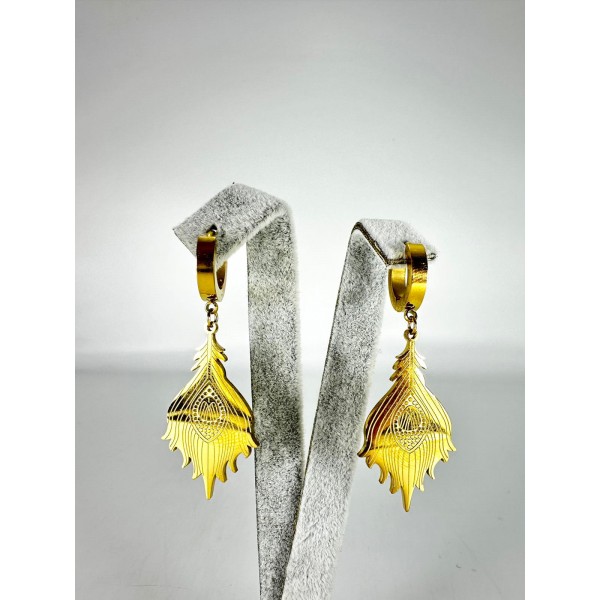 Gold Desenli Küpe Gold Desenli Küpe